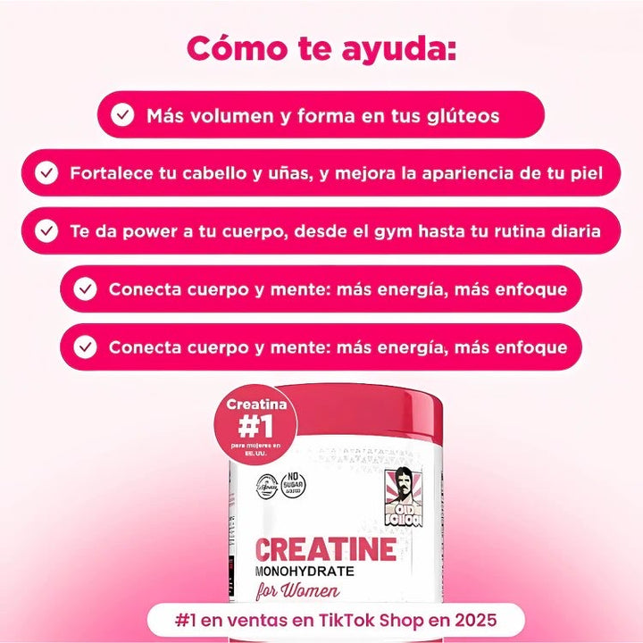 Creatina ForWomen® Para ellas 💗 Envío Gratis de Regalo 🎁